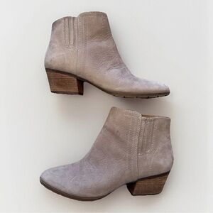 Blondo Valli Ankle Boots Sz 8.5 Tan Leather Waterproof Womens Party Office City